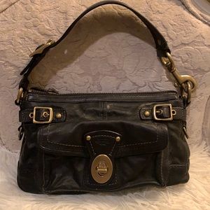 Coach black leather Legacy Vachetta handbag hardly used , smoke free home